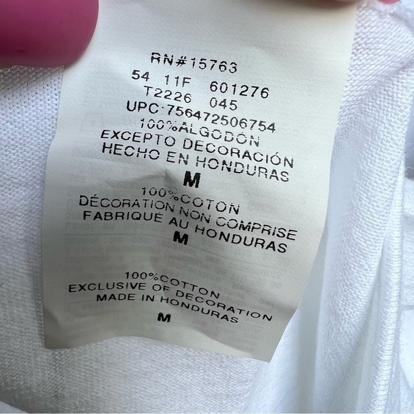 NWT Champion Authentic Men’s White Jersey Tee, Medium - Picture 5 of 7